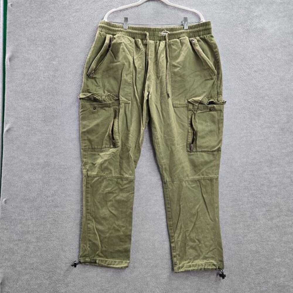 Cookies Men Cargo Jogger 2XL Green Utility Pockets Grunge Skater‎ Y2K READ